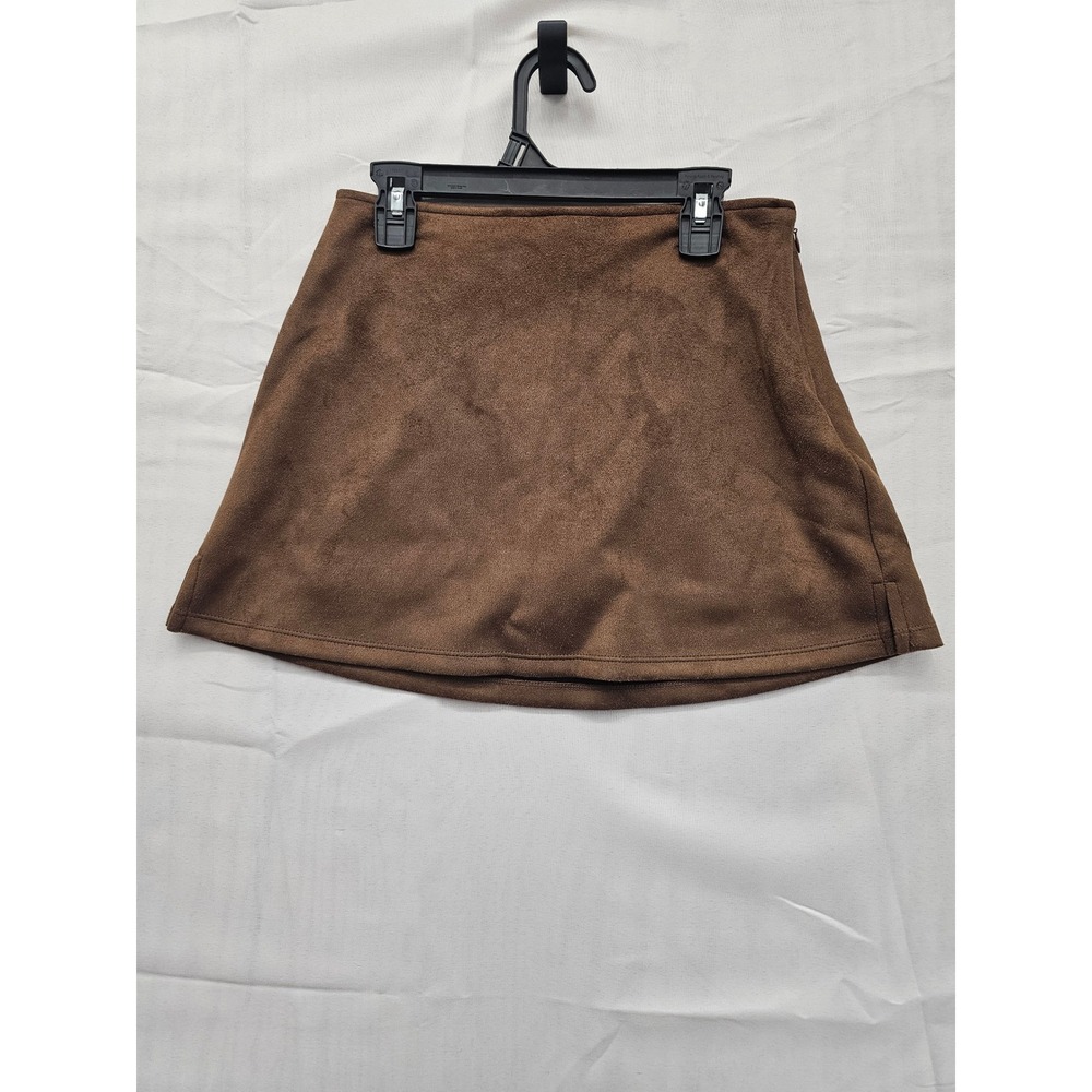 Target Faux Suede Skort Light Brown XXS Mini Skirt‎ with Built-in Shorts
